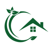 kopie von dunkelgrün minimalistisch immobilien haus blatt logo(1)